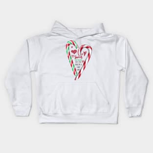 Christmas Candy Canes Kids Hoodie